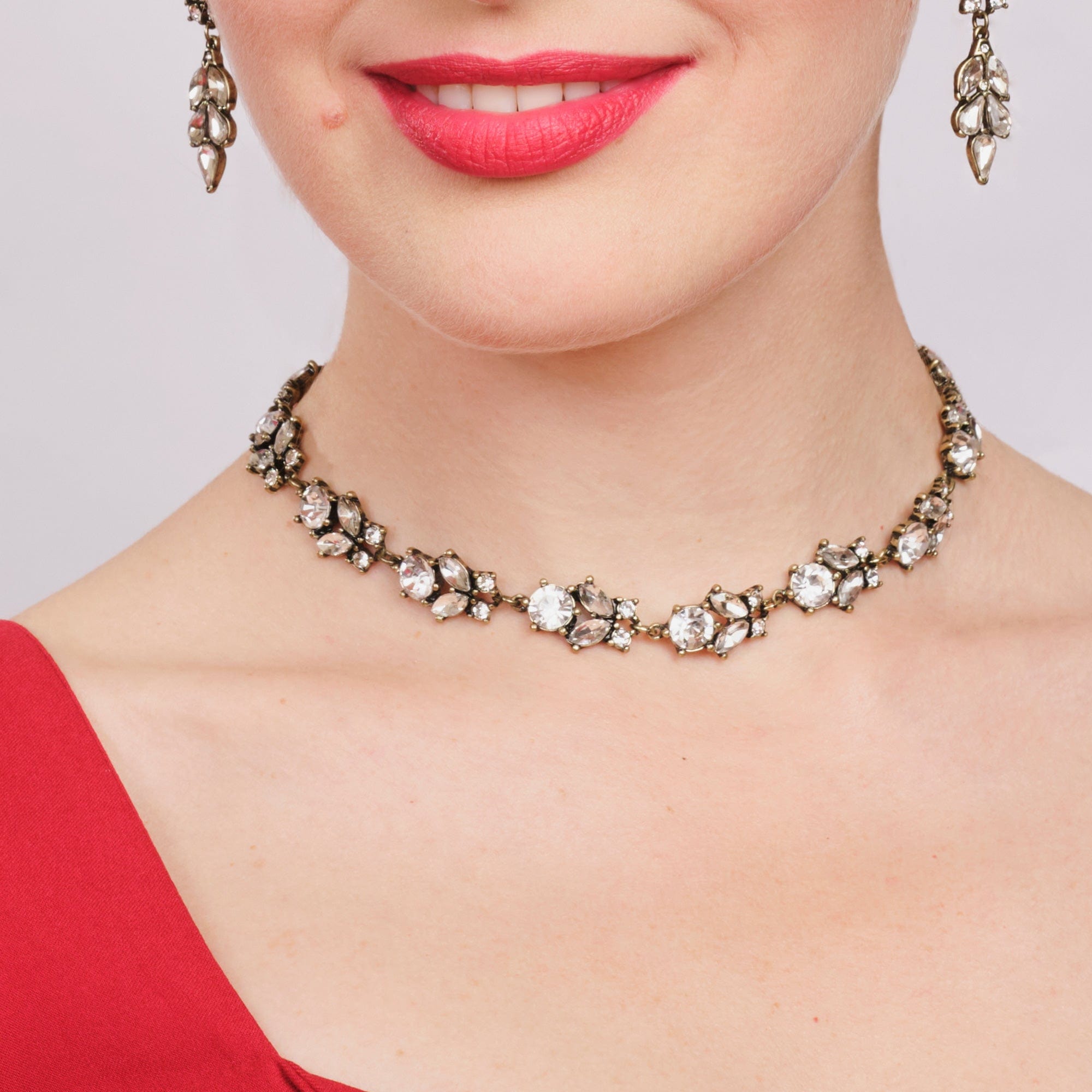Antique Diamante Necklace