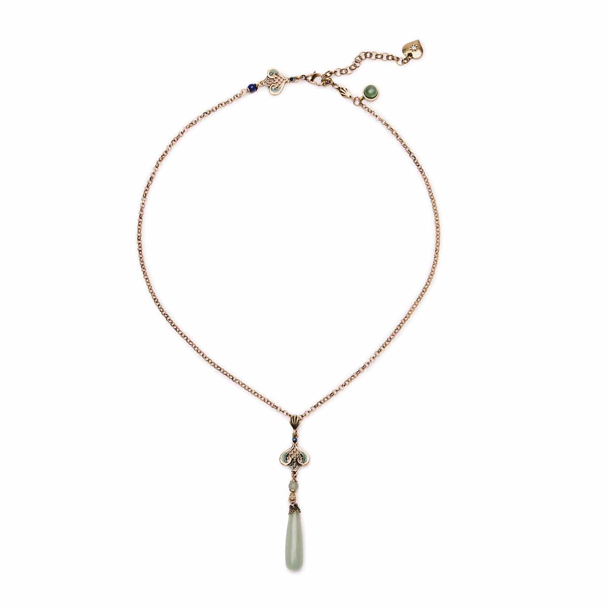 Deco Aventuriune Stone Drop Necklace