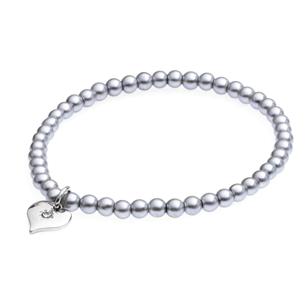 Tiny pearl bracelet silver
