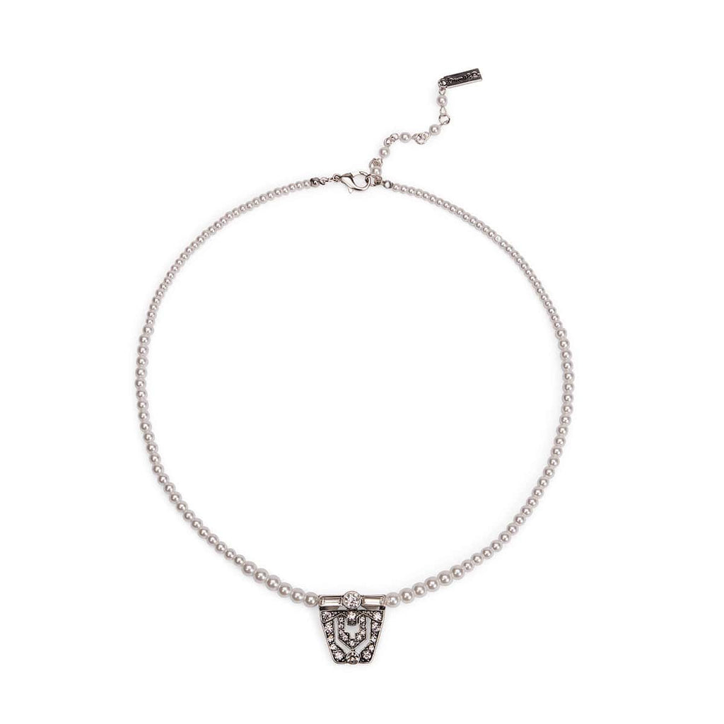 Deco-Diamante-Pearl-Pendant-Necklace