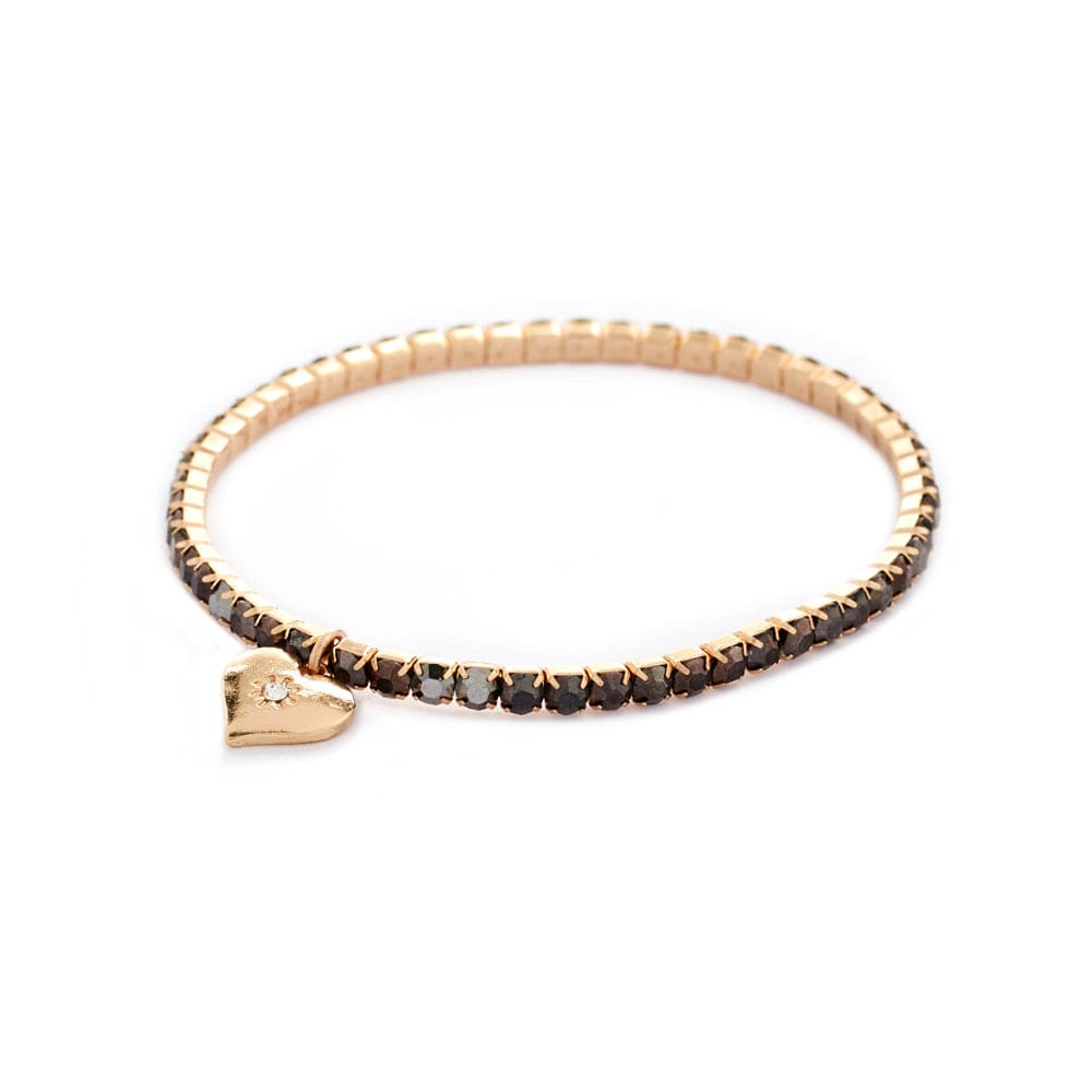 Diamante Stretch Bracelets (black diamond with gold plating)  Diamante Stretch Bracelet (black diamond with gold plating)