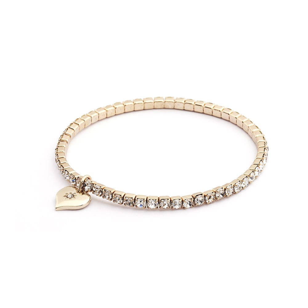 Diamante Stretch Bracelets (black diamond with gold plating)  Diamante Stretch Bracelet (black diamond with gold plating)