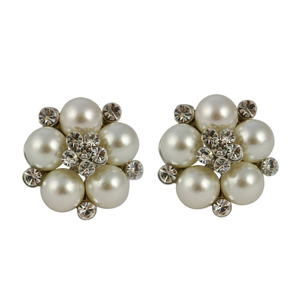 Picture of Audrey Hepburn Clip on Pearl Earrings (Cream)