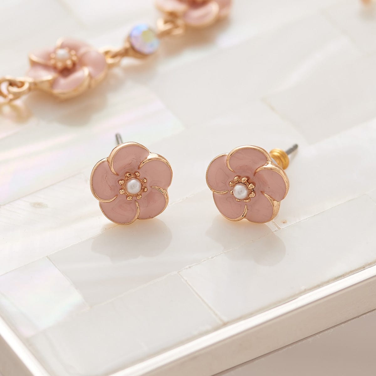 Small Rose Stud Earrings  Lovett & Co