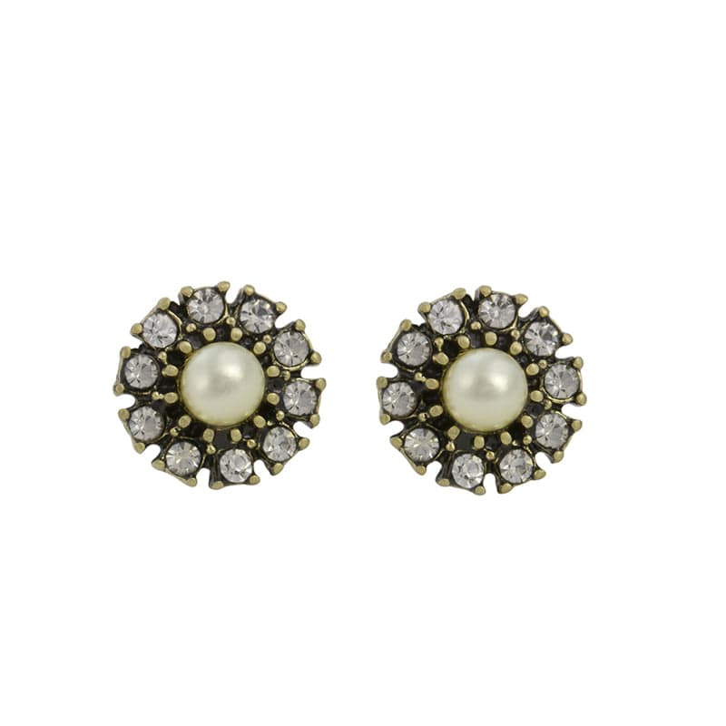 Mae West Gift Card with Pearl and Diamante Earring  Mae West Gift Cards with Pearl and Diamante Earrings