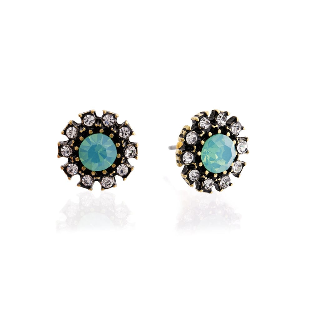 Vintage Opal Earrings: Grace Crystal & Pacific Opal Studs
