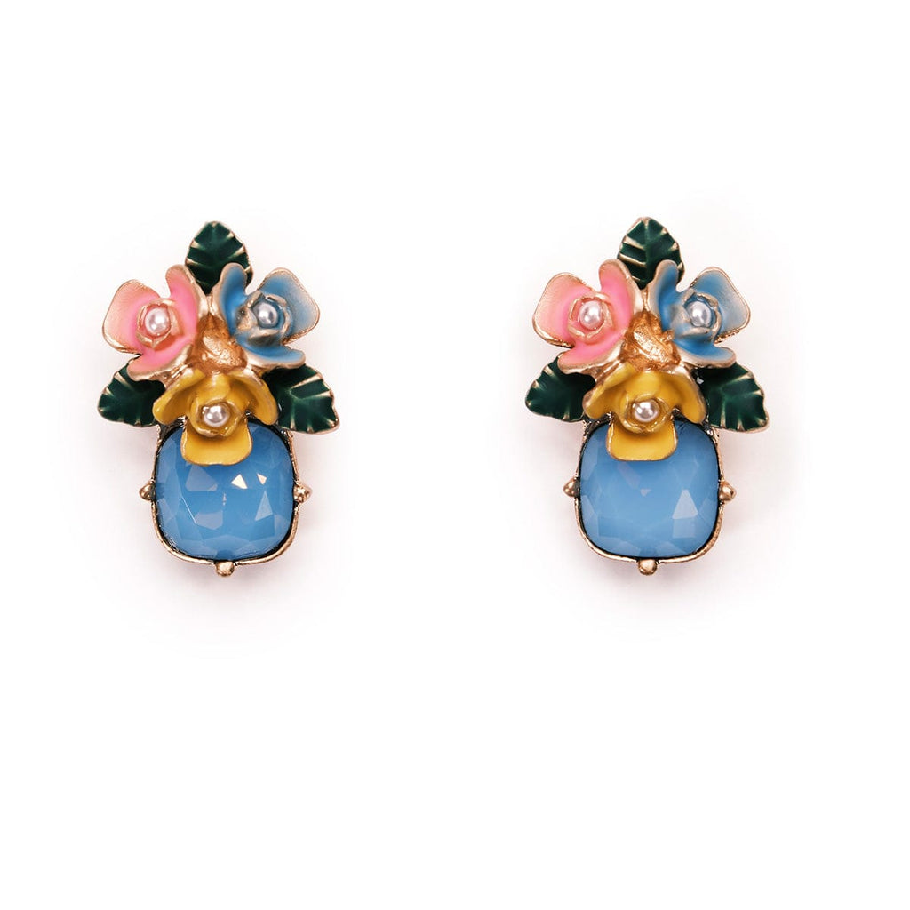Flower-stone-drop-earrings-Lovett-and-co