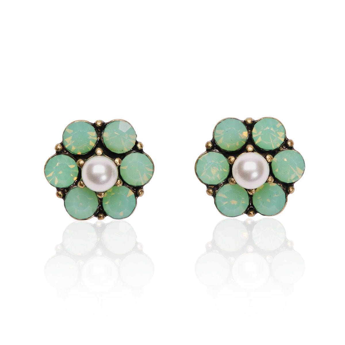 Tiny Vine Flower Earrings